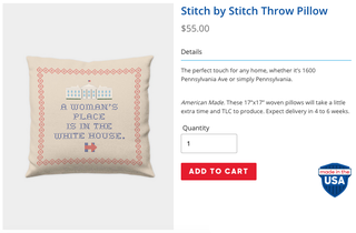 Illustration for article titled Hillary Clinton is Selling Pantsuit Tees and 'Shattered Glass' Tumblers